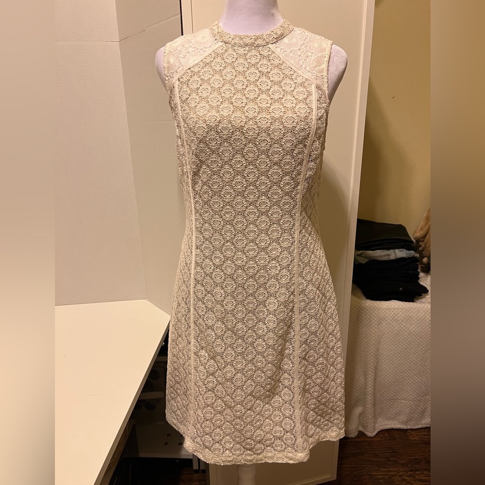 Ladakh Ivory Crochet Dress, Size M